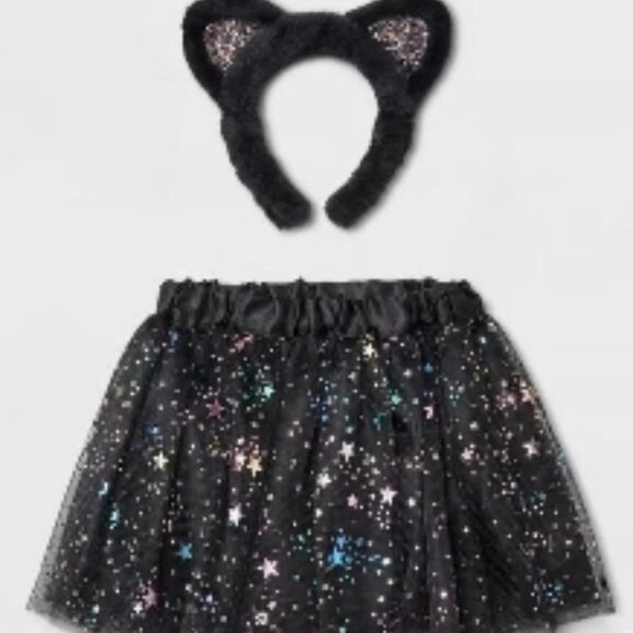 Cat & Jack Toddler 2 Piece Tutu With Matching Cat Ears Size 2T - NWT - Picture 1 of 5